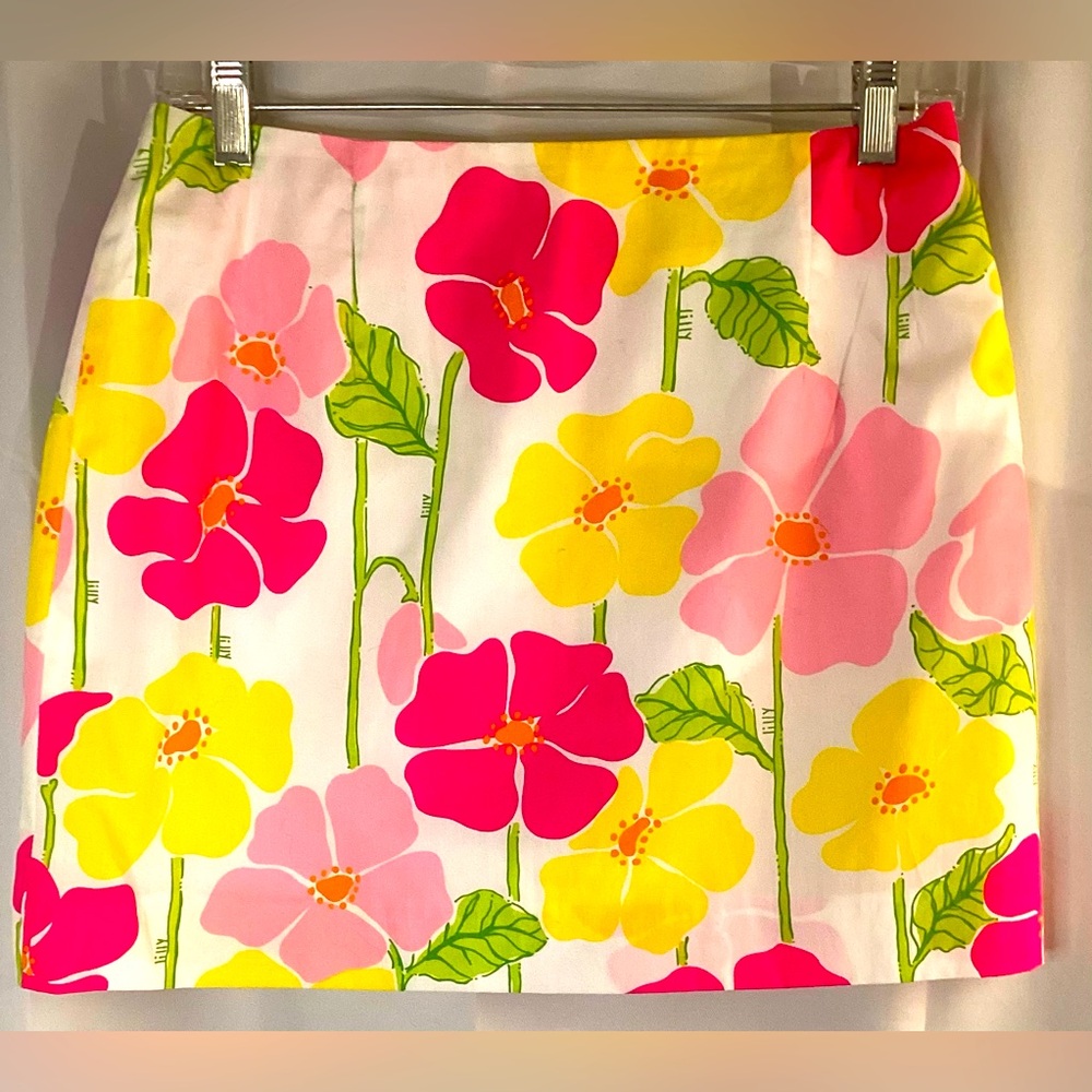 Lilly Pulitzer White Label Simple Skirt, Sweet Sally, Size 12, EUC.